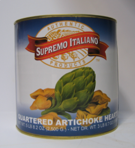 Picture of Supremo Italiano - Quartered Artichoke Hearts - 6/2.5 kg