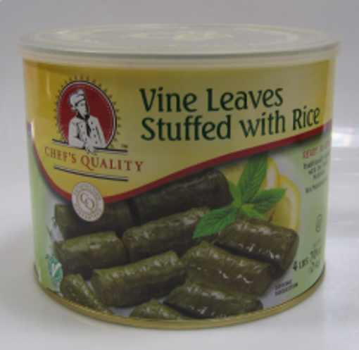 Picture of Chefs Quality - Grape Leaves Stuffed with Rice (Dolmades) - 4 lbs 6/case