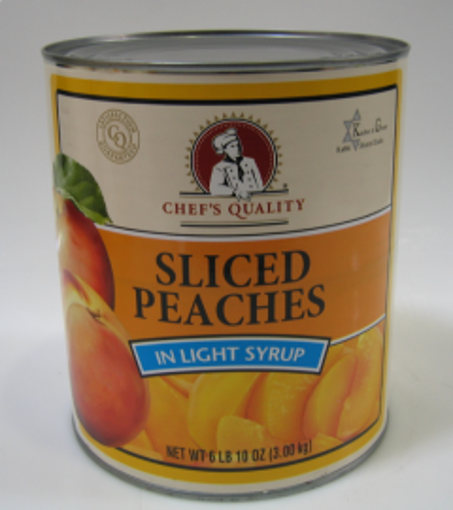 Picture of Chefs Quality - Sliced Peaches in Light Syrup - #10 cans 6/case