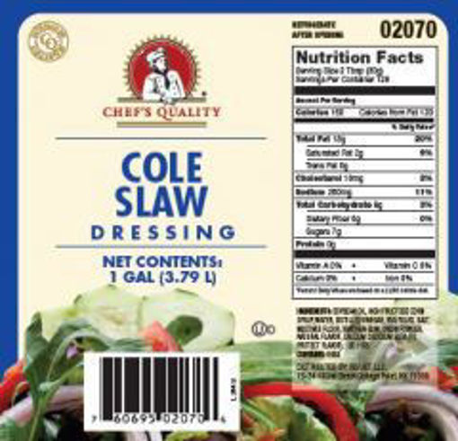 Picture of Chefs Quality - Cole Slaw Dressing - 1 gallon 4/case