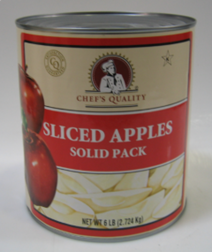 Picture of Chefs Quality - Sliced Apples - #10 cans 6/case