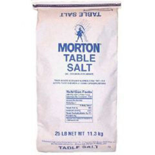 Picture of Mortons - Plain Table Salt, Bulk - 25 lb Bag