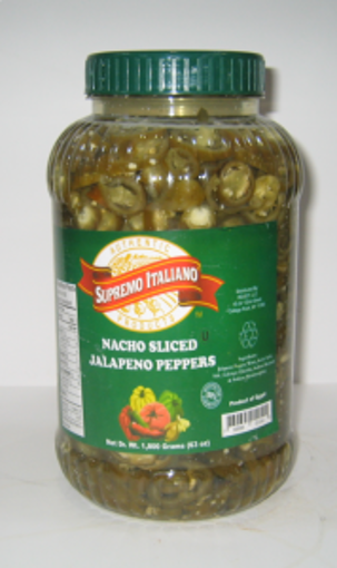 Picture of Supremo Italiano - Nacho Sliced Jalapeno Peppers - 1 gallon, 4/case