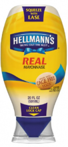 Picture of Hellmans - Mayonnaise - 20 oz squeeze bottle 12/case
