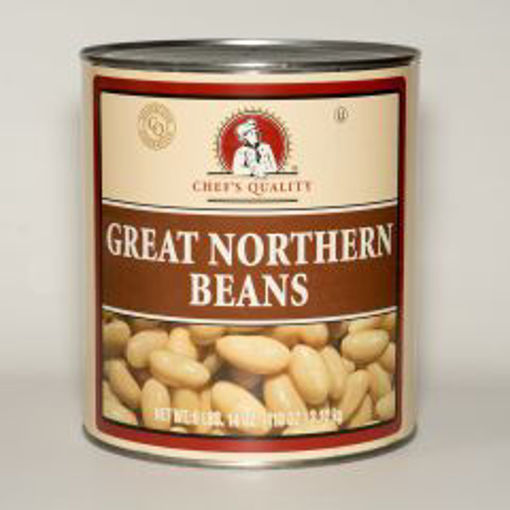 Picture of Chefs Quality - Great Northern Beans - 6 lb Can 6/case