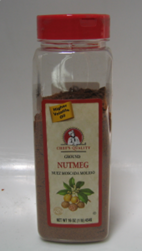 Picture of Chefs Quality - Ground Nutmeg - 1 lb Jar 12/case