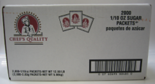 Picture of Chefs Quality - Sugar Packets - 2000 ct