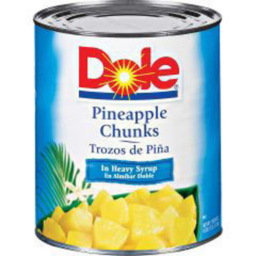 Picture of Dole - Pineapple Chunks in Heavy Syrup -#10 cans 6/case