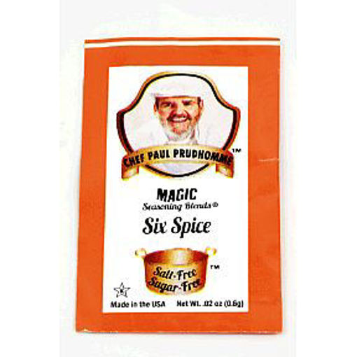 Picture of Chef Paul Prudhommes Magic Seasoning Blends - Salt & Sugar Free Six Spice Sachet (63 Units)