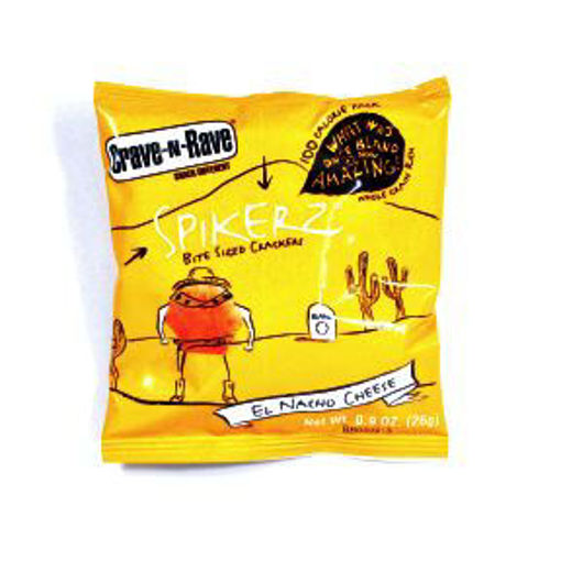 Picture of Crave-N-Rave Spikerz Bite Size Crackers - El Nacho Cheese (50 Units)