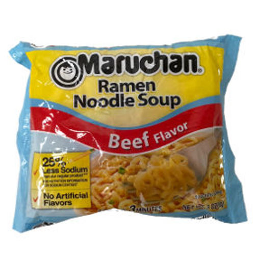 Picture of Maruchan Beef Flavor Ramen Noodle Soup (28 Units)