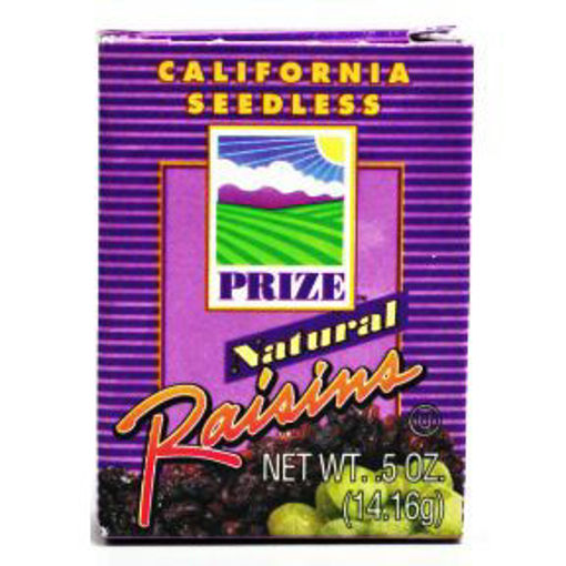 Picture of Prize California Seedless Natural Raisins .5 oz (76 Units)