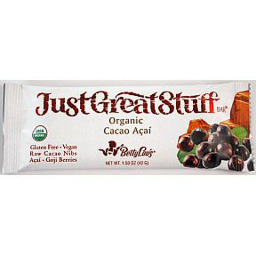 Picture of Betty Lou's Just Great Stuff Bar Organic Cacao Acai (7 Units)