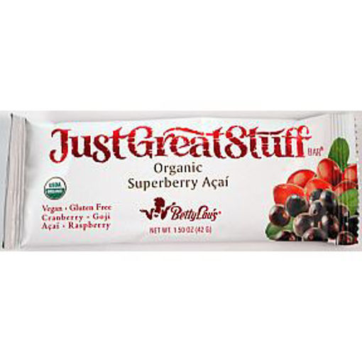 Picture of Betty Lou's Just Great Stuff Organic Superberry Acai bar (7 Units)