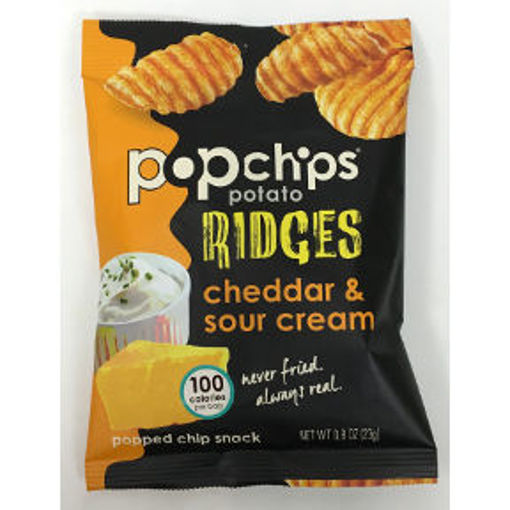 Picture of Popchips Cheddar & Sour Cream Ridges (23 Units)