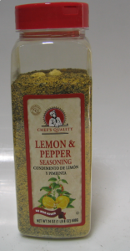 Picture of Chefs Quality - Lemon Pepper Seasoning - 1.5 lb Jar 12/case