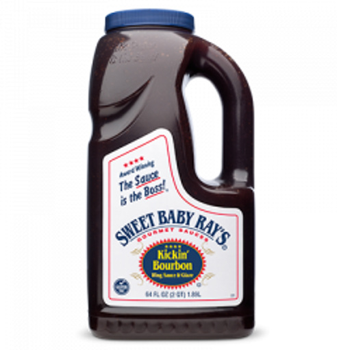 Picture of Sweet Baby Rays - Kickin' Bourbon Wing Sauce - 64 oz Bottle 4/case