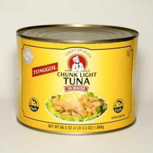 Picture of Chefs Quality - Tonggol Chunk Light Tuna in Water - 66.5 oz Can, 6/case