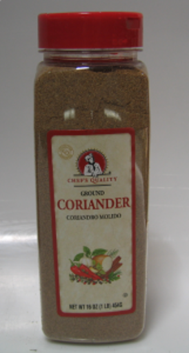 Picture of Chefs Quality - Ground Coriander - 1 lb Jar, 12/case