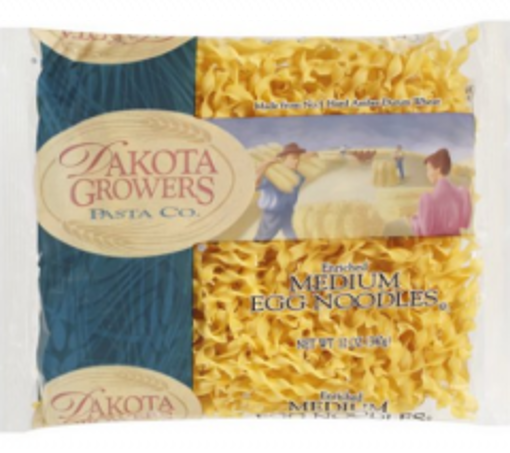 Picture of Dakota Growers Pasta - Medium Egg Noodles - 1/4 inch wide - 2/5 lb