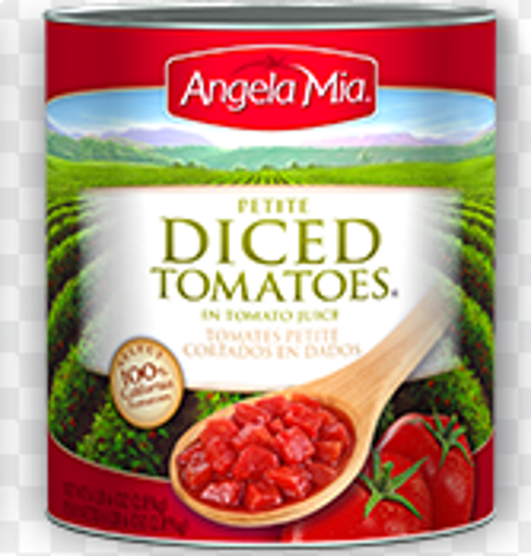 Picture of Angela Mia - Petite Diced Tomatoes - #10 cans, 6/case