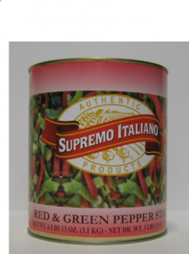 Picture of Supremo Italiano - Red & Green Pepper Strips - #10 cans, 6/cans