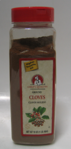 Picture of Chefs Quality - Ground Cloves - 1 lb Jar, 12/case