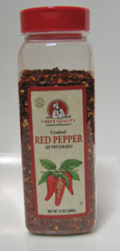 Picture of Chefs Quality - Crushed Red Pepper - 12 oz Jar, 12/case