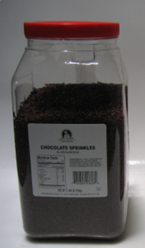 Picture of Chefs Quality - Chocolate Sprinkles - 7 lb Jar, 4/case