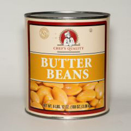 Picture of Chefs Quality - Butter Beans - 6 lb Can, 6/case