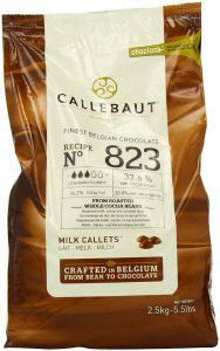 Picture of Callebaut - 823 Milk Chocolate Callets - 5.5 lbs