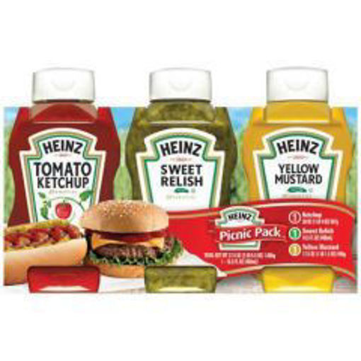 Picture of Heinz - Picnic Pack (Ketchup, Sweet Relish & Mustard) - 3pk, 4/case