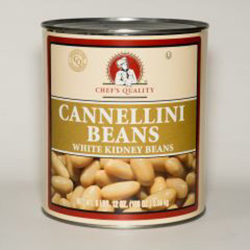 Picture of Chefs Quality - Cannellini (White Kidney) Beans - 6 lb Can, 6/case