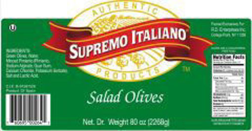 Picture of Supremo Italiano - Salad Olives - 1 gallon, 4/case