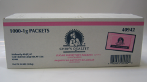Picture of Chefs Quality - Pink Sugar Substitute Packets - 1000 ct