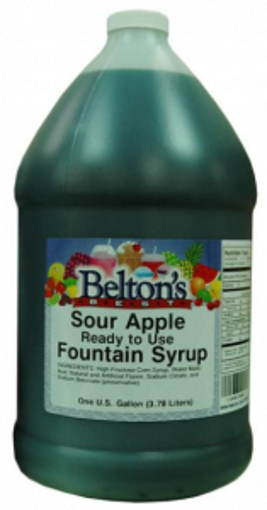 Picture of Beltons - Sour Green Apple Flavored Syrup - 1 gallon, 4/case