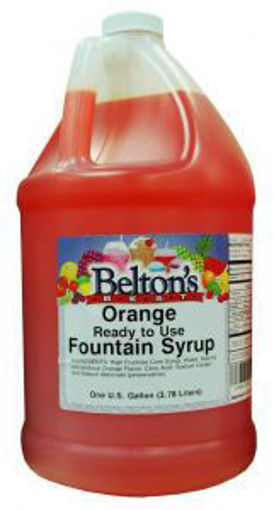 Picture of Beltons - Orange Flavored Syrup -1 gallon, 4/case