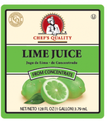 Picture of Chefs Quality - Lime Juice - gallon, 4/case