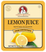 Picture of Chefs Quality - Lemon Juice - gallon, 4/case