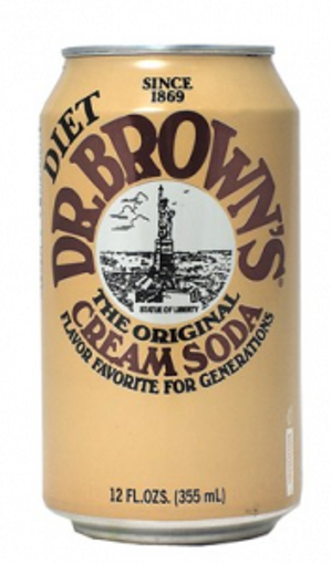 Picture of Dr. Browns - Diet Creme Soda -24/12 oz cans