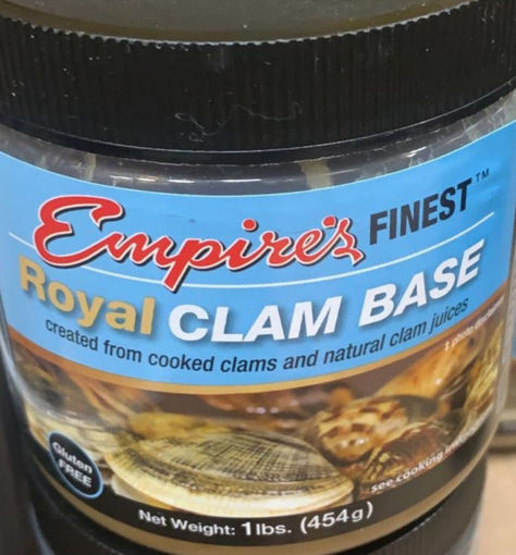 Picture of Empires Finest- Clam Soup Base - 1 lb Plastic Jar, 12/case