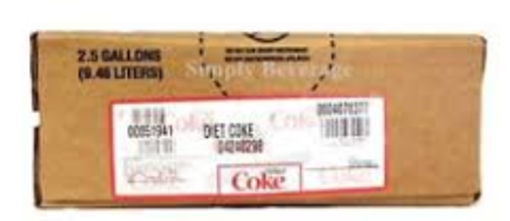 Picture of Diet Coke - 2.5 gallon bag-in-box syrup