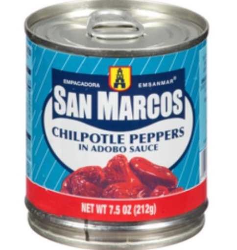 Picture of San Marcos - Chipotle Peppers in Adobo Sauce - #10 Can, 6/case