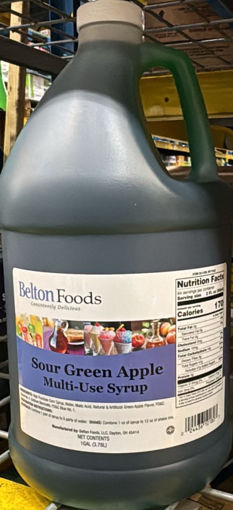 Picture of Beltons - Sour Green Apple Flavored Syrup - 1 gallon, 4/case